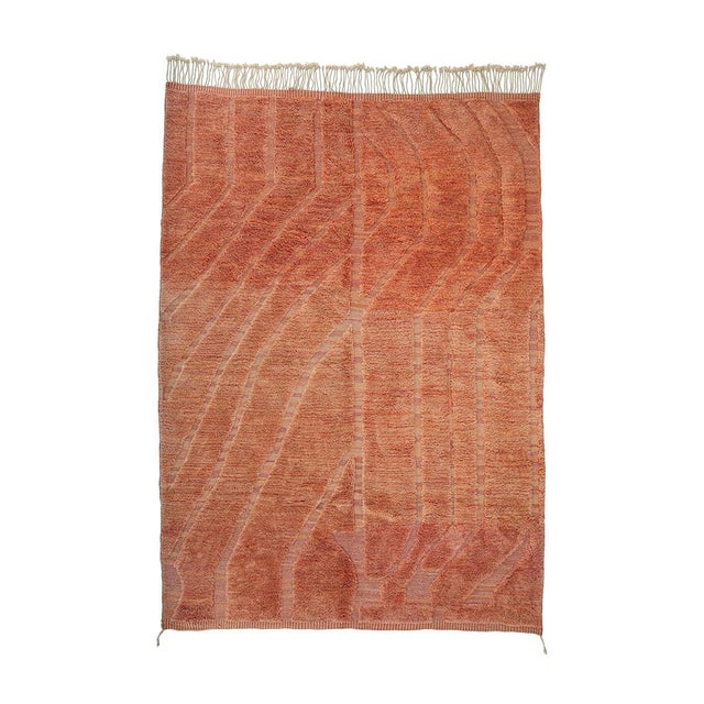 Vibrant Hand-Knotted Wool Rug by Azele Studio For Sale - Image 11 of 11