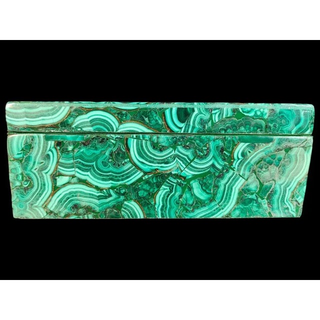 Malachite Box, 20th Century For Sale - Image 9 of 11