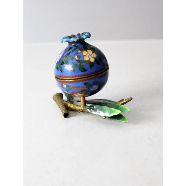 Antique Cloisonne Box For Sale - Image 9 of 12