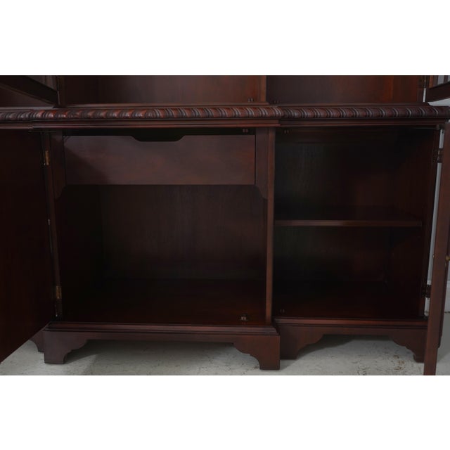 Wood Baker Chippendale Historic Charleston Mahogany China Cabinet For Sale - Image 7 of 18