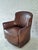 Mid-Century Club Chair in Rich Cigar-Brown Patinated Leather, 1960s For Sale - Image 9 of 9