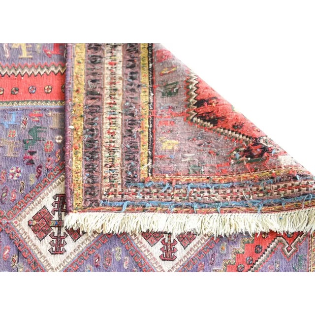 Vintage Persian Sumak Rug For Sale - Image 11 of 13