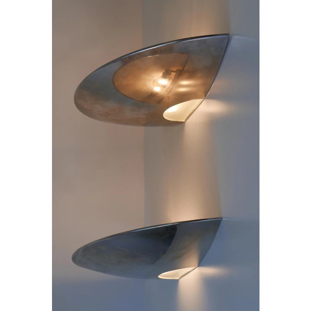 Silver Large Sconces by Florian Schulz, 1970s, Set of 2 For Sale - Image 8 of 18