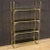 Italian Bookshelf in Gilt Metal with Glass Shelves For Sale - Image 13 of 13