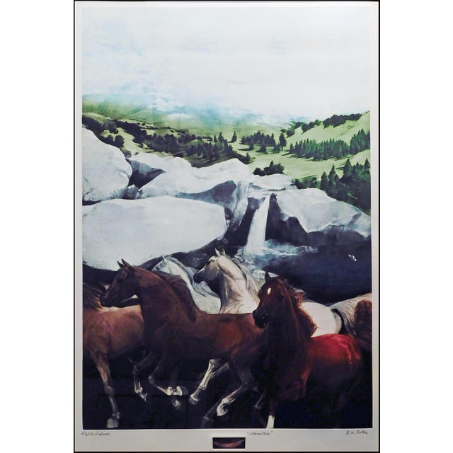 G H Rothe Manitou Deluxe Remarque Horse Hand Signed Original Mezzotint Art 43/50 For Sale - Image 4 of 6