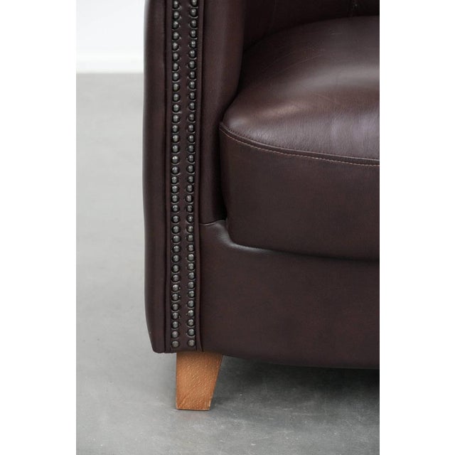 Club Chair in Cowhide Leather For Sale - Image 12 of 14
