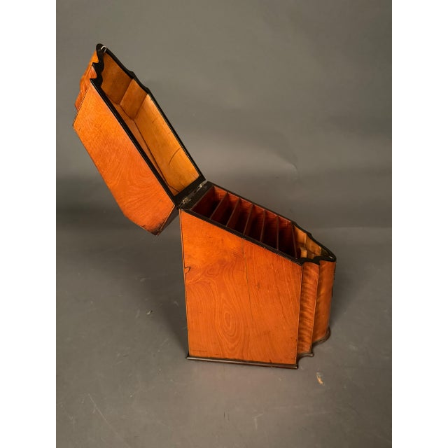 18th Century English Satinwood Document Box With Exotic Wood & Silver Inlay, Circa 1780 For Sale - Image 16 of 18