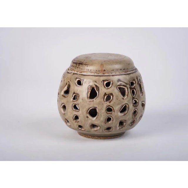 Beautiful ceramic bowl / candleholder. Danish design, 1950s.