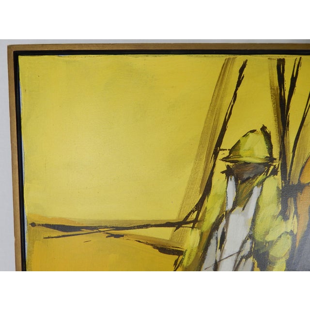 Wood Mid 20th Century "The Final Stretch", Oil Painting on Canvas by Robert McCaine, Framed For Sale - Image 7 of 12