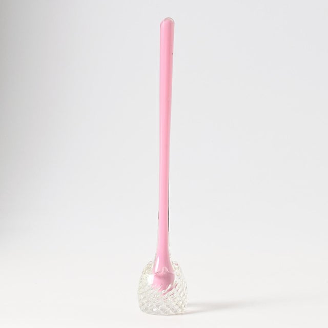 Pink Opaline Glass Flute Vase from Empoli, 1960s, in Very Good conditions. Designed 1950 to 1959 This piece is designed in...