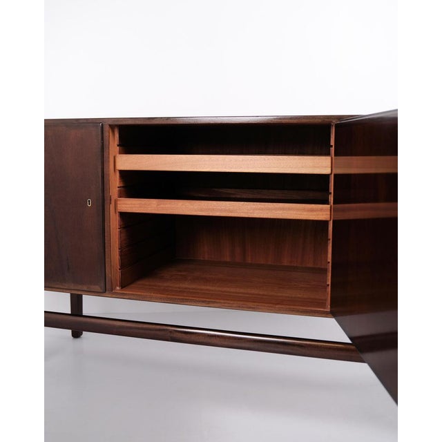 Wood Mahogany Sideboard from Poul Jeppesens Møbelfabrik, 1960 For Sale - Image 7 of 14