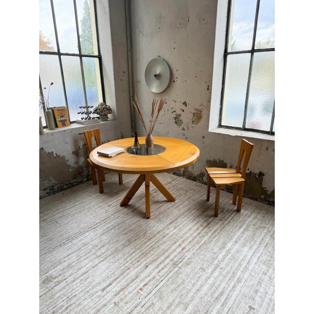 Wood Elm Table from Seiltz, 1980 For Sale - Image 7 of 18