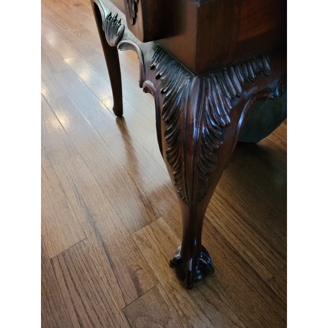 Set of 10 Maitland Smith Mahogany Dining Room Chairs For Sale - Image 12 of 12