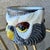 Charcoal Whimsical Late 20th-Century Studio Pottery “Two-Faced” Owl Earthenware Cachepot For Sale - Image 8 of 18