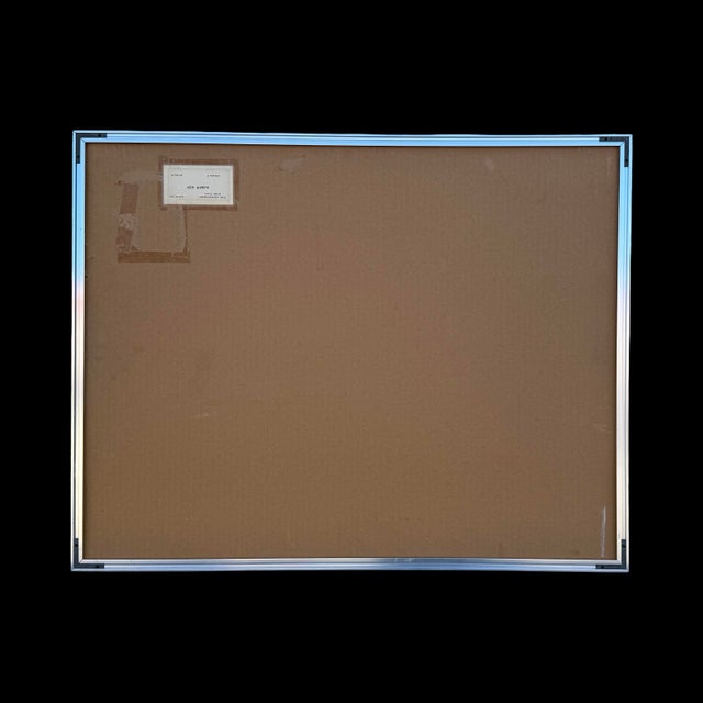 Orange Vintage L. Garon Pastel Portrait of Woman, Signed & Framed Original Figurative Art For Sale - Image 8 of 9