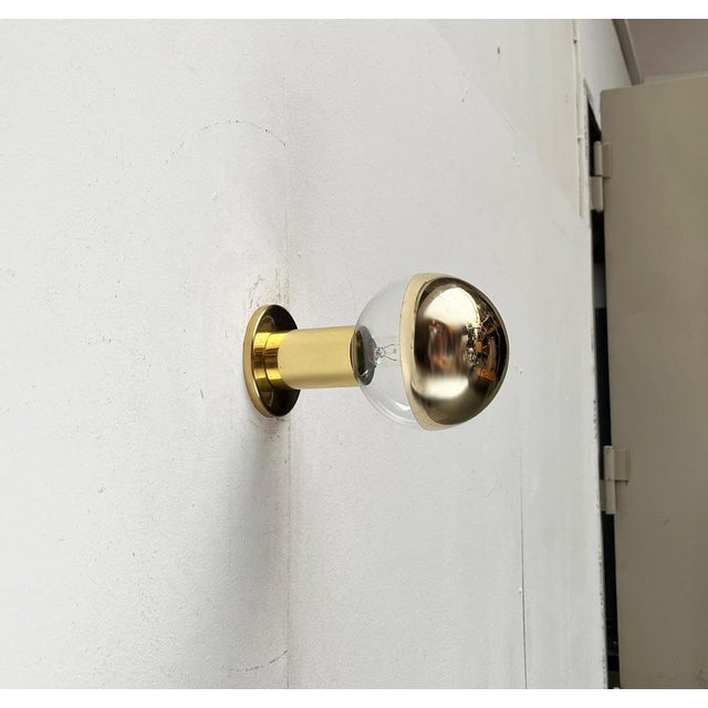 Vintage German Space Age Brass Ceiling Lamp by Motoko Ishii for Staff, 1970s For Sale - Image 17 of 18