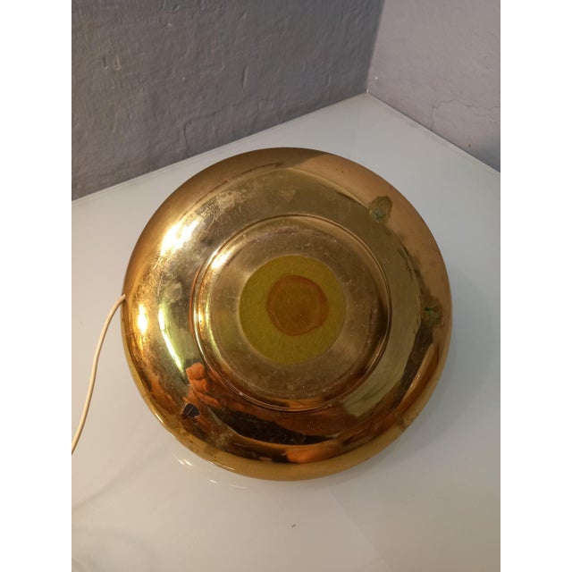 1960s Table Lamp in Brass and Glass Sphere, 1960s For Sale - Image 5 of 11