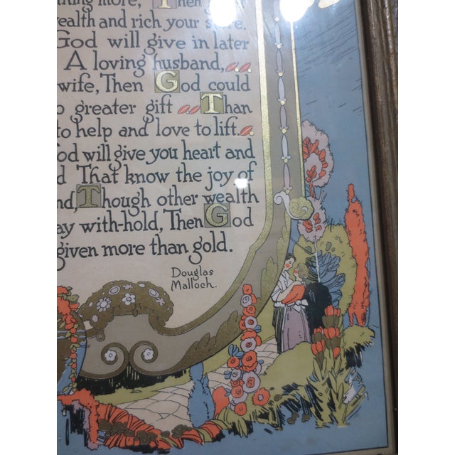 Blue Art Deco Print Motto For Sale - Image 8 of 8