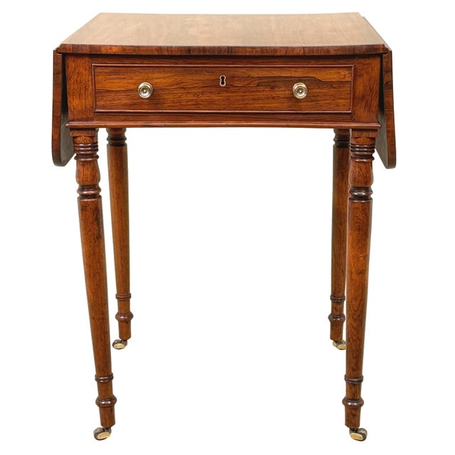 Early 19th Century Regency Rosewood Pembroke Table For Sale - Image 11 of 12