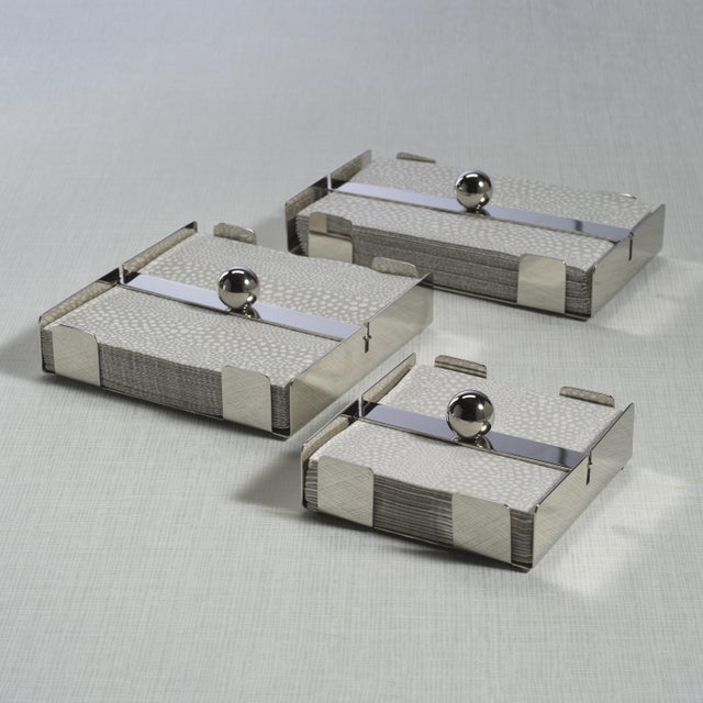 The Basso Napkin Holder combines sleek design with practical functionality. Crafted from steel in a polished finish, it...