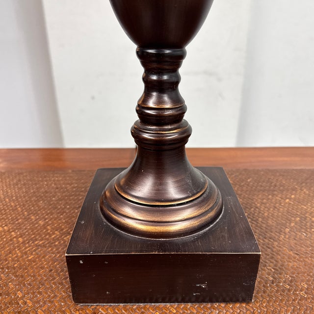Brass Urn-Style Trophy Table Lamp For Sale - Image 10 of 12