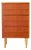 1950s Danish Teak Six Drawer Dresser For Sale