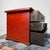 Small Japanese Drawer Cabinet in Reddish-Brown Wood, 1950s For Sale - Image 4 of 12