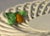 Shabby Chic Trompe-'L'oeil Strawberry White Ceramic Lattice Basket For Sale - Image 3 of 6