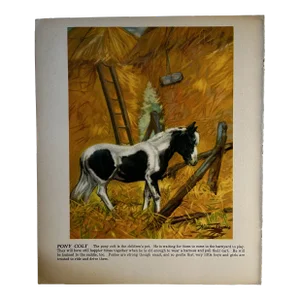 1940s Diana Thorne Pony Colt Illustration Print