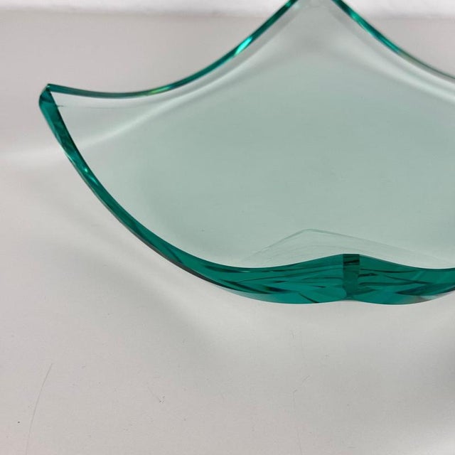 Glass Catchall Trays / Ashtrays attributed to Pietro Chiesa for Fontana Arte, 1940s, Set of 2 For Sale - Image 9 of 11