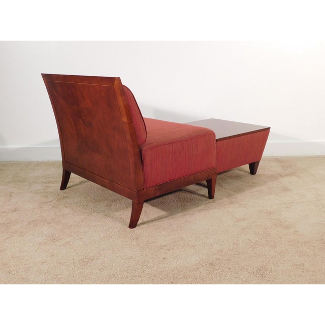 Modern Baker Furniture Company Archetype Armless Lounge Chair & Ottoman