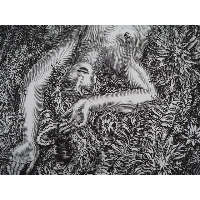 Albert Decaris, Woman and Fauna, Original Engraving For Sale - Image 5 of 8