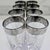 Mid-Century Modern Vintage Etched Floral Highball Glasses With Silver Overlay Scroll Rims and Bubble Bases, Set of 8 For Sale - Image 3 of 11