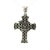 Black Religious Jesus Christ Crucifix Cross Christian Unisex Pendant in 925 Silver For Sale - Image 8 of 11