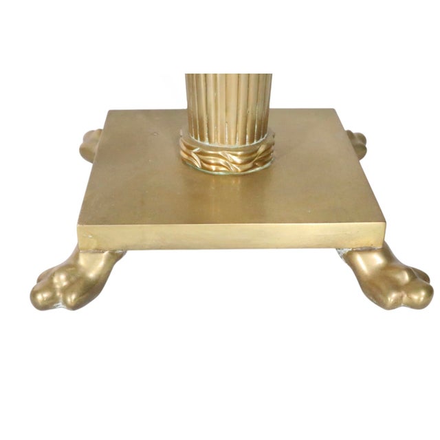 Late 20th Century Neo Classical Brass Table Lamps by Chapman - a Pair For Sale - Image 9 of 13