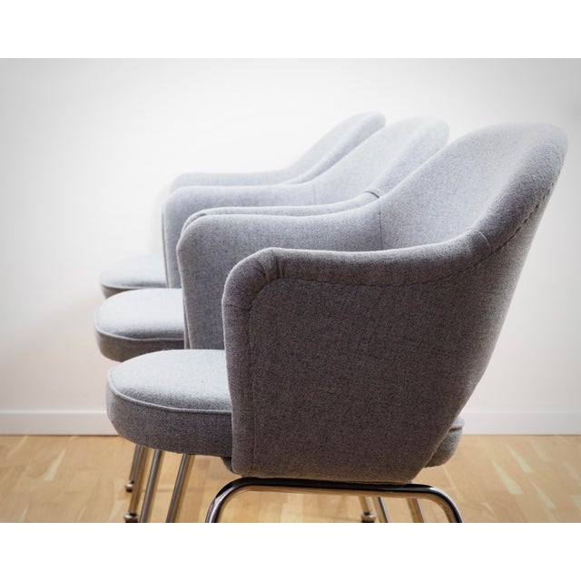 Mid-Century Modern Conference Armchairs by Eero Saarinen for Knoll International, Set of 3 For Sale - Image 3 of 18