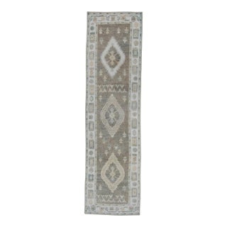 Turkish Oushak Rug 2'10" x 10'6" #19202 For Sale