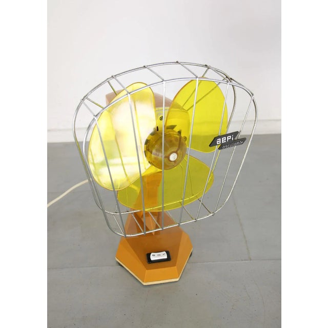 Small Mid-Century Italian Fans, Set of 2 For Sale - Image 11 of 18