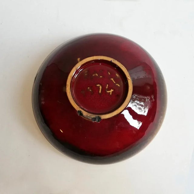Vintage Italian Terracotta Bowl by Carlo Zauli for Faenza, 1974 For Sale - Image 14 of 15