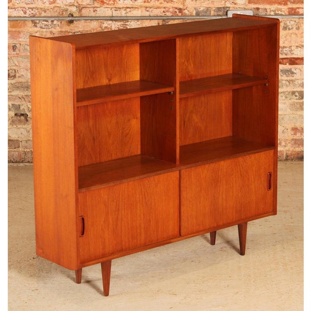 Mid-Century Modern Teak Bookcase, 1960s For Sale - Image 3 of 12