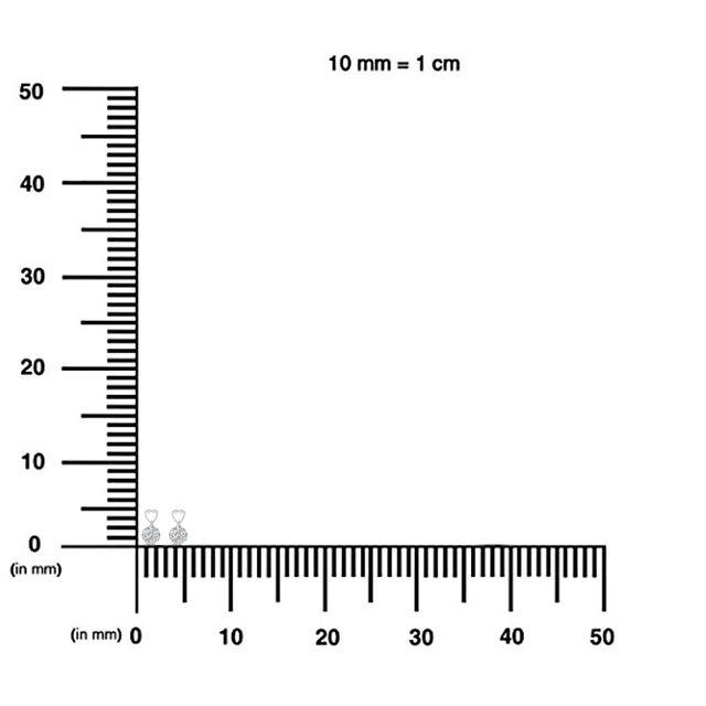 Early 21st Century 14K White Gold 1 1/4 cttw Round Cut Diamond Earrings (H-I, I1-I2) For Sale - Image 5 of 5