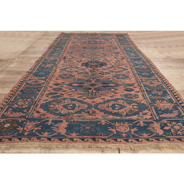 Vintage Persian Soumak Rug, 05'00 X 10'10 For Sale - Image 9 of 10