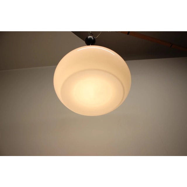 Large Mid-Century Glass Pendant, 1960s For Sale - Image 9 of 11