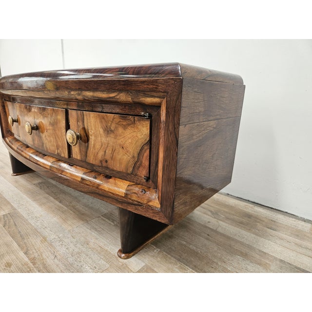 Tuscan Art Deco Dressing Table in Walnut Burl, 1940 For Sale - Image 3 of 17