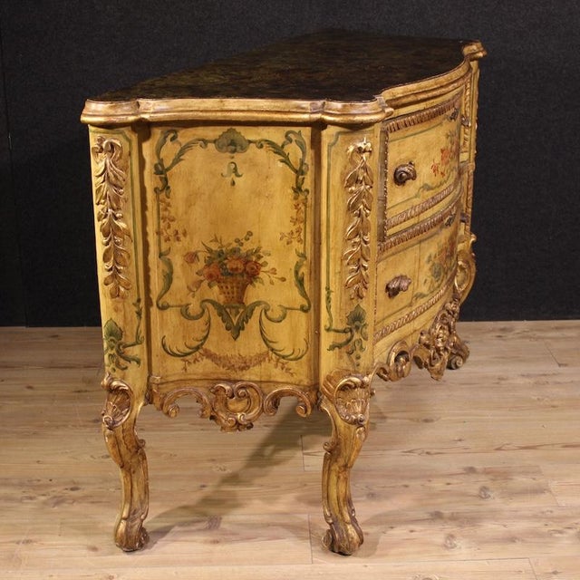 Venetian Baroque Style Commode, 1950 For Sale - Image 4 of 13