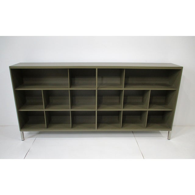 Mid Century Credenza Bookcase Storage Cabinet in the Style of Paul McCobb For Sale - Image 16 of 16