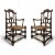 Brown Provençal Walnut Armchairs with Scallop Shell Motif, Set of 2 For Sale - Image 8 of 8