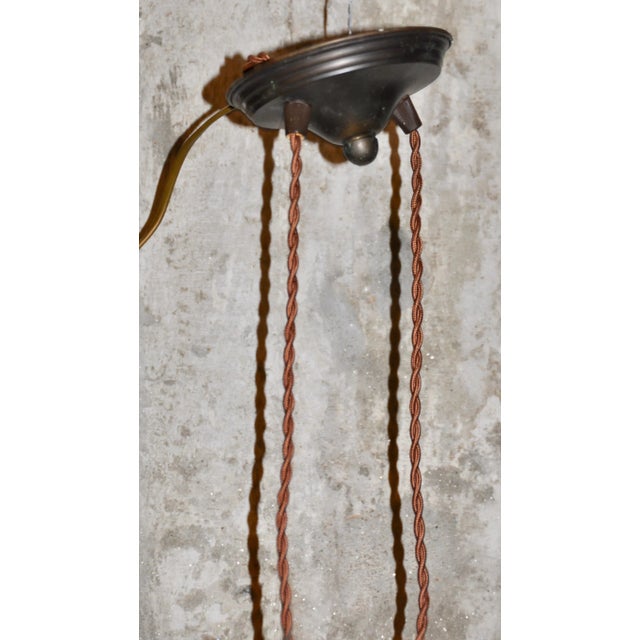 1950s Ceiling Lamp with Two Cone-Shaped Lampshades, 1950s For Sale - Image 5 of 13