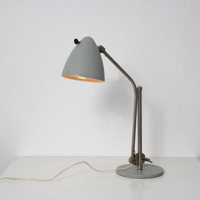 Gray Industrial Adjustable Desk Lamp from Hala, Netherlands, 1950s For Sale - Image 8 of 18