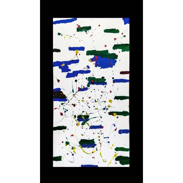 This beautiful abstract painting Rectangles was realized by the artist Laura Placa, an Italian documentary director,...